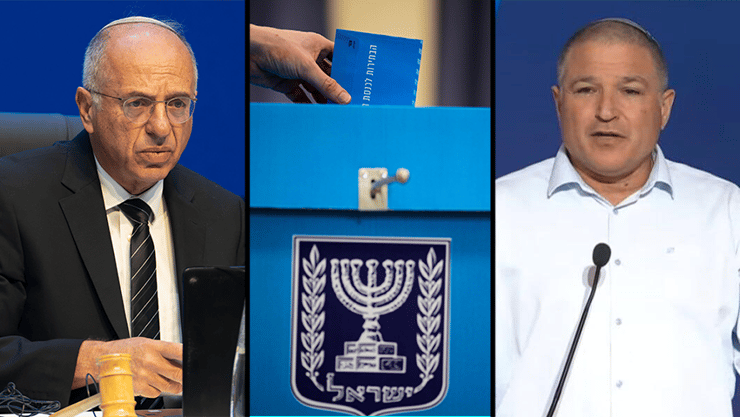 דוד זיני ונעם סולברג (צילום: ועדת הבחירות המרכזית, AP Photo/David Goldman, רועי ידובסקי) דוד זיני, נועם סולברג