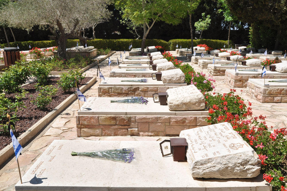 A Druze military cemetery on Memorial Day 