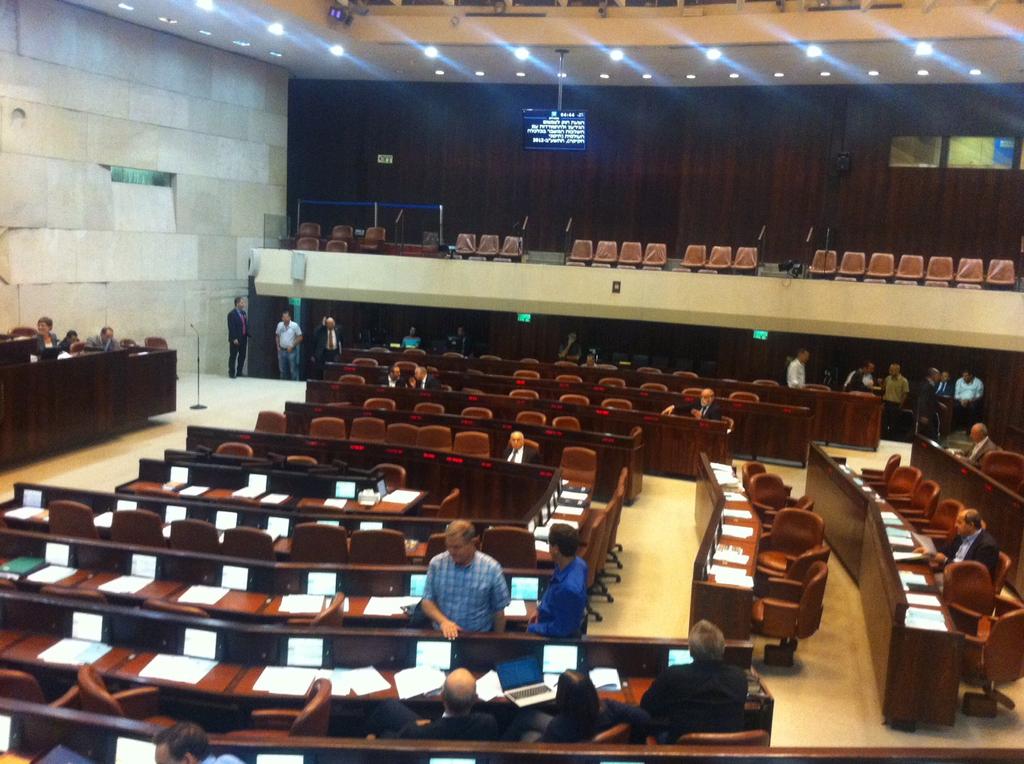 Кнессет без депутатов. Фото: Моран Азулай