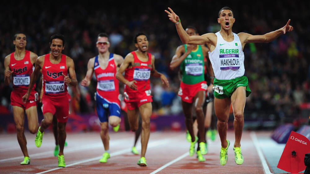 Tawfiq Makhloufi in the 2012 Olympic Games 