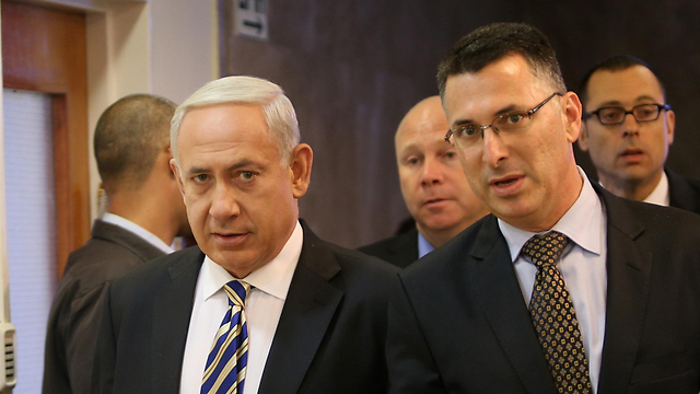 Prime Minister Benjamin Netanyahu and former ally Gideon Sa'ar 