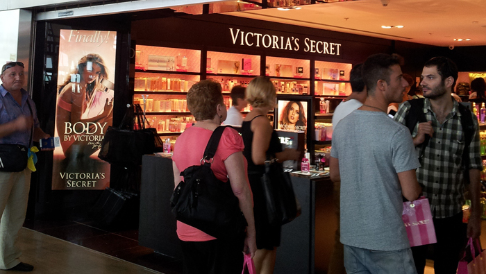 The opening of Victoria's Secret first location in Israel in 2012 