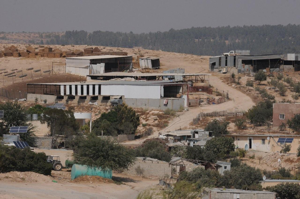 The Bedouin village of Umm al Hiran where many buildings were designated for demolition after being built without permits 
