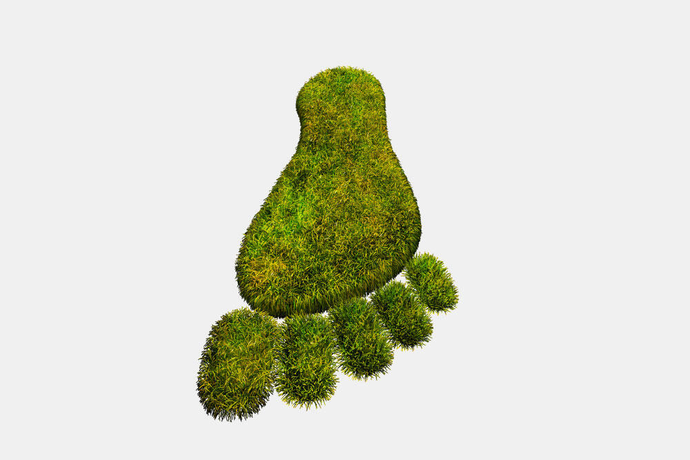 Carbon footprint illustration 