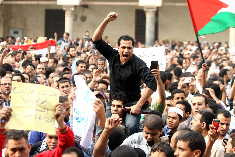 Anti-Israel protest in Egypt in 2012 