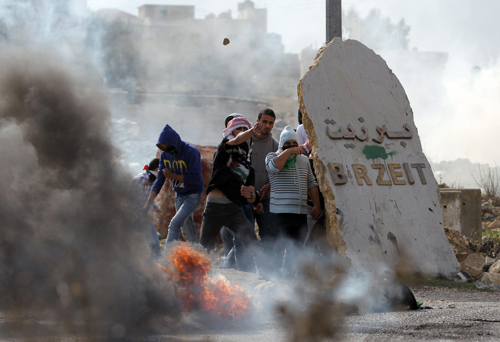 Riots at Birzeit University during 2014 Gaza war 