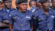 שוטרים בעיר גומא, קונגו                       