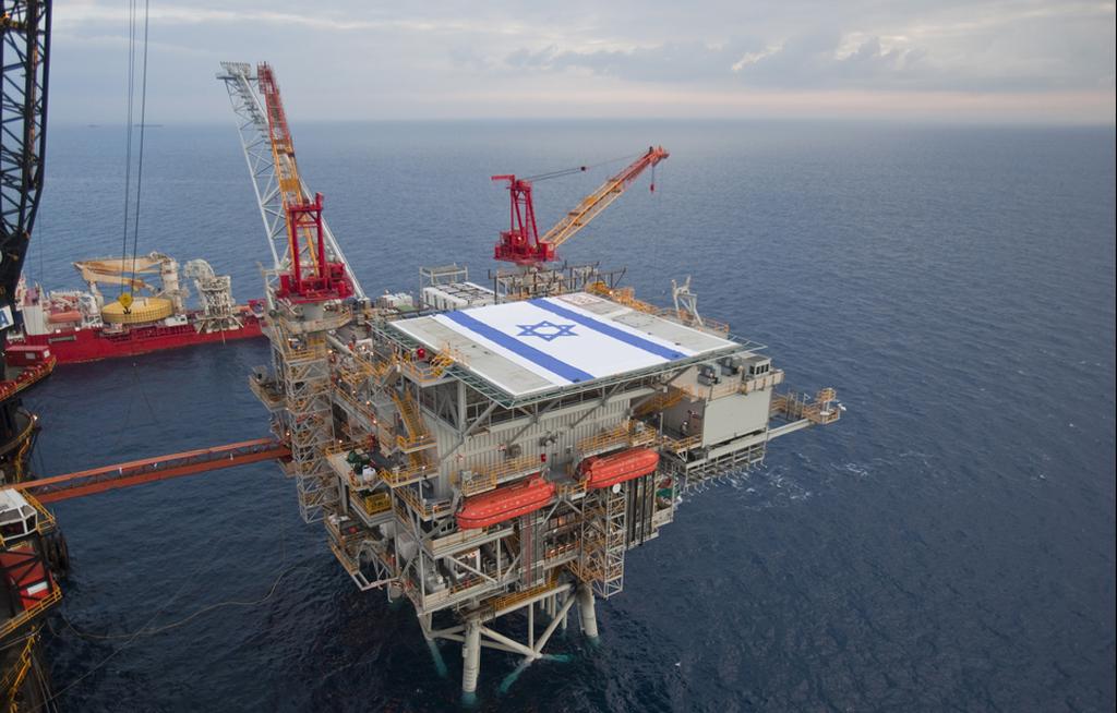 Tamar gas field in the Mediterranean Sea off the coast of Israel 