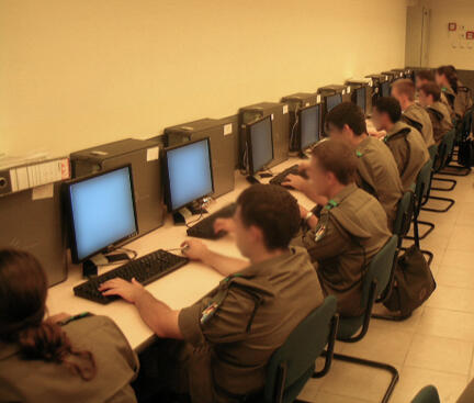 Soldiers in the IDF cyber unit