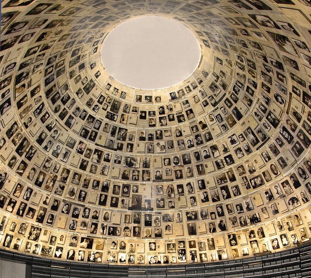The Hall of Names in Yad Vashem Holocaust Memorial Museum, which records the name of every Jew who perished in the Holocaust
