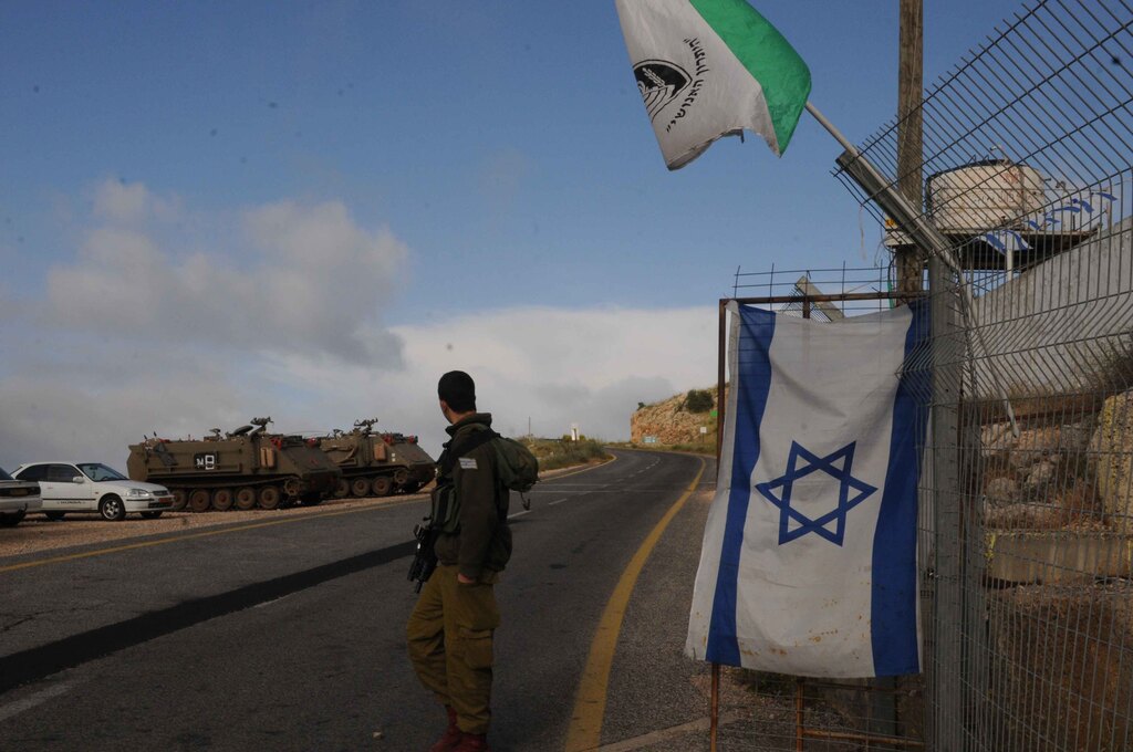 An IDF soldier stationed on the Israel-Syria border 