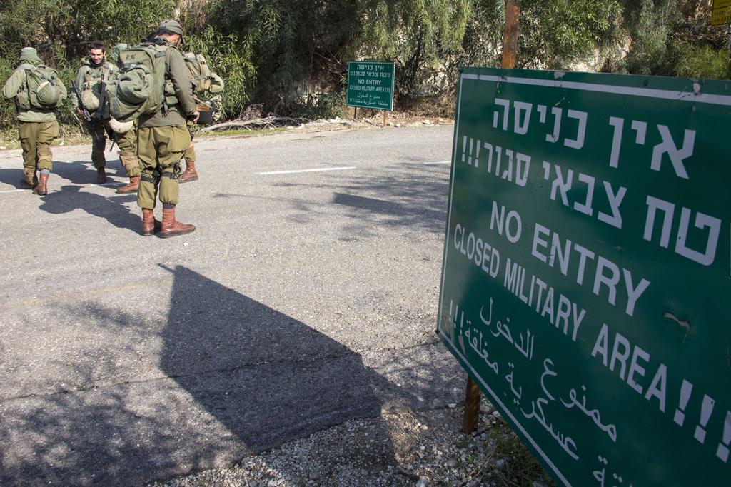 IDF troops at a military base at Rosh Hanikra on the Lebanese border 