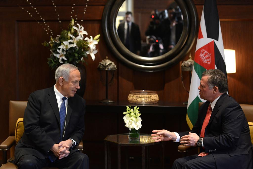 Prime Minister Benjamin Netanyahu meeting with Jordan's King Abdullah in Amman 