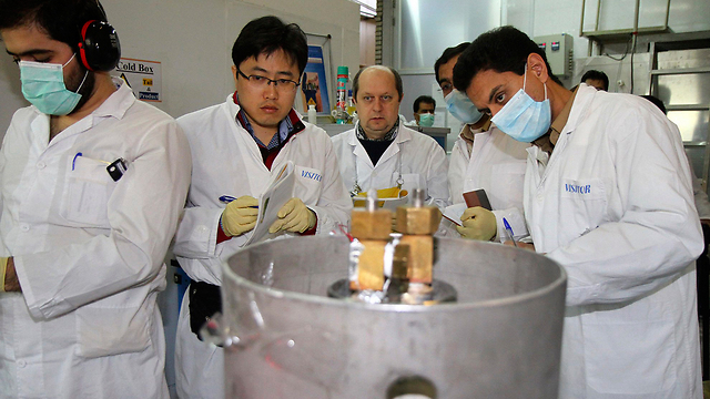 IAEA inspectors at the Natanz nuclear facility in Iran 