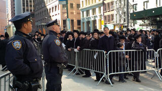 Ultra-Orthodox protest in Lakewood 