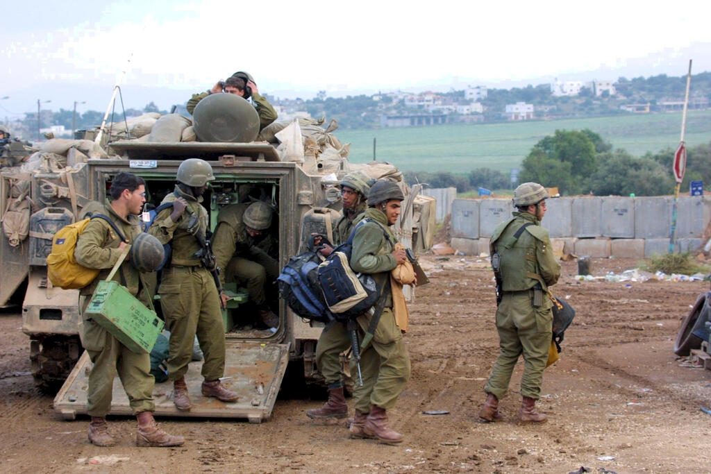 Israeli troops deployed in Jenin during Operation Protective Shield, 2002 