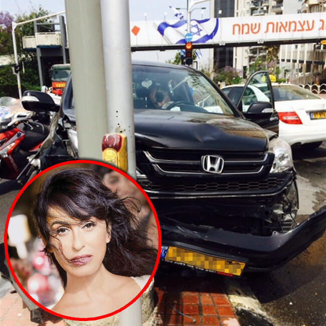 רק לפני מספר שבועות. הג'יפ המרוסק של הזמרת
