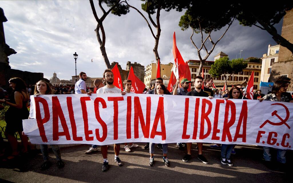 Pro-Palestinian demonstration in Rome, Italy, 2014 