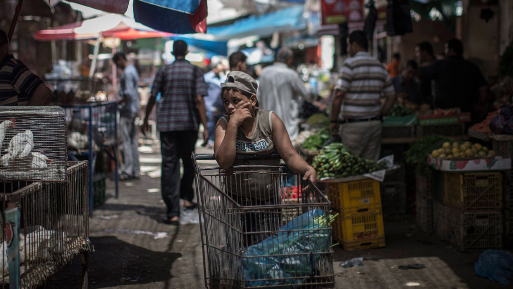 На рынке в Газе 