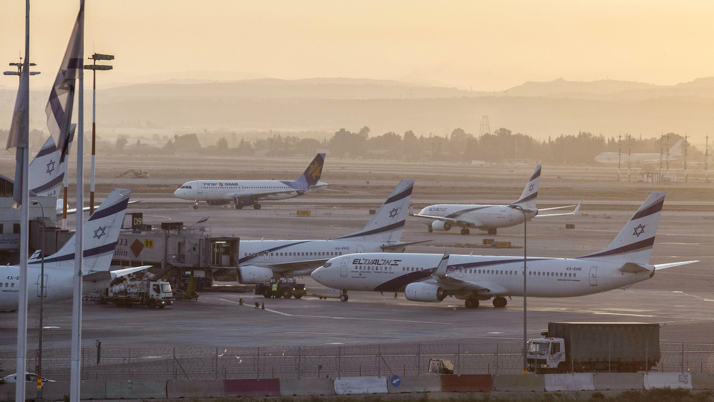 Самолеты компании "Эль-Аль" в аэропорту Бен-Гурион 