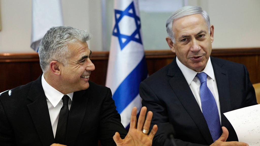 Yair Lapid and Benjamin Netanyahu