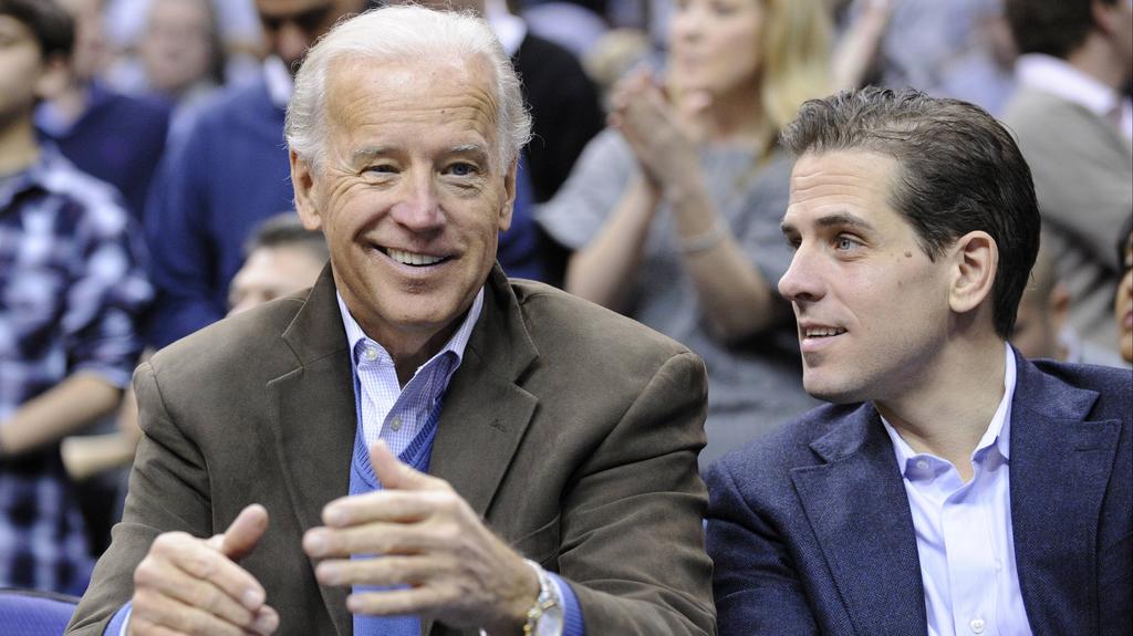 Joe Biden and his son Hunter Biden 