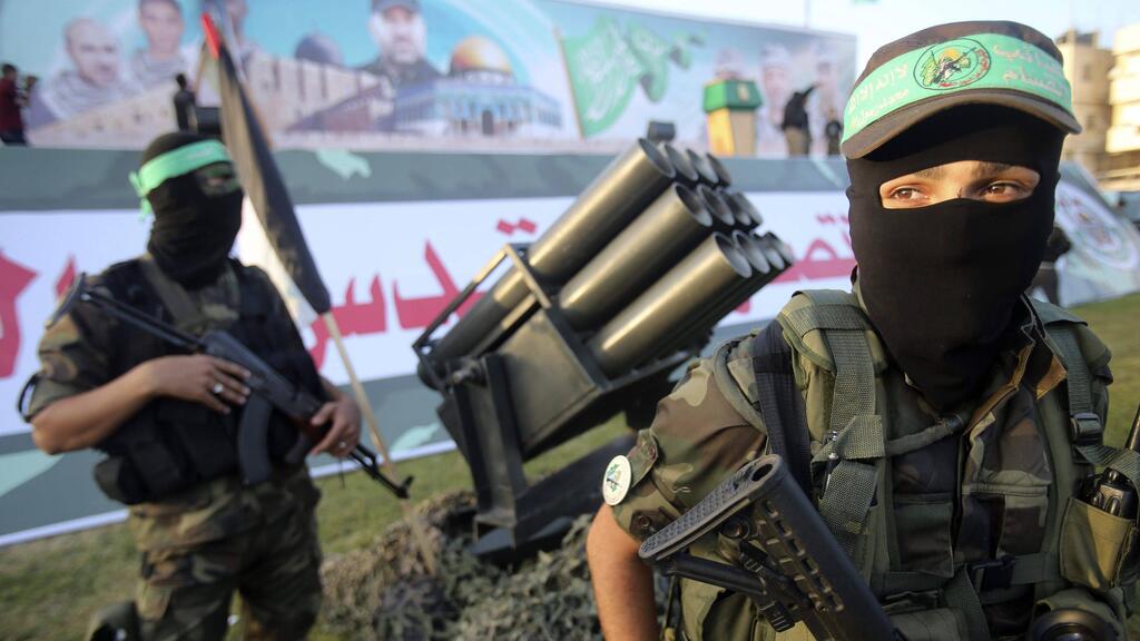 Hamas militants in Gaza 