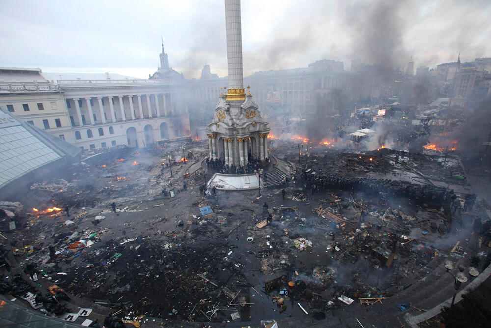 Independence Square in Kiev back in 2014 