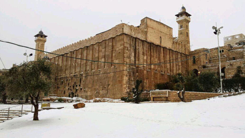 Cave of the Patriarchs covered in snow a few years ago 