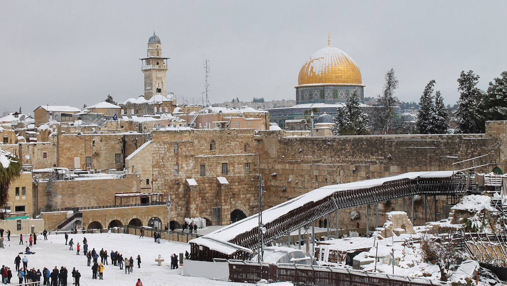 Снегопад в Иерусалиме. Февраль 2015 года 