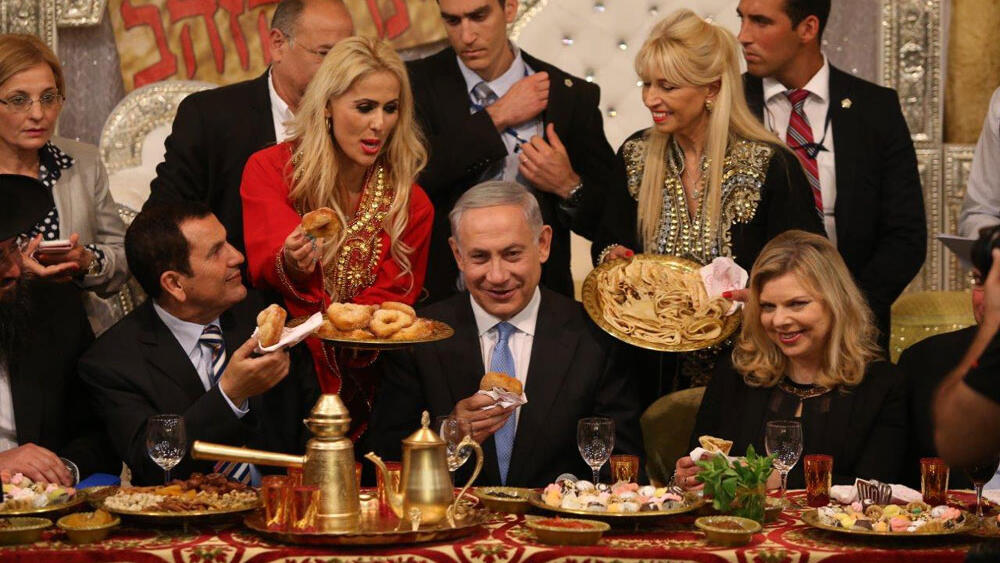Супруги Нетаниягу на праздновании Мимуны (Фото: Эльад Гершун) Супруги Нетаниягу на праздновании Мимуны