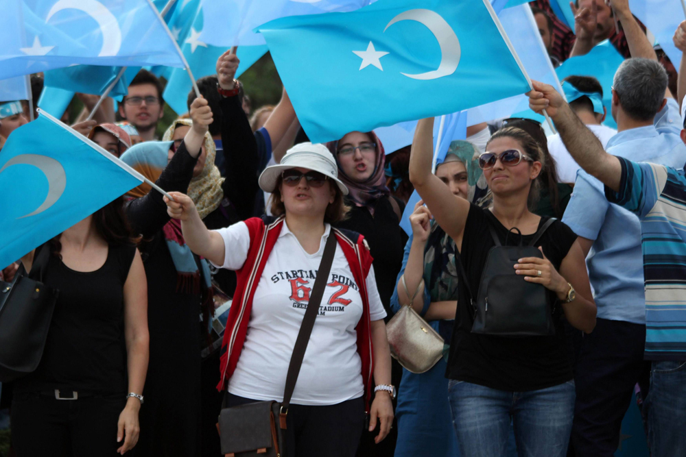 A Pro-Uighur protest in Turkey in 2015 
