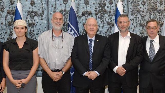 Members of the Reform and Conservative movements meet with President Reuven Rivlin in Jerusalem in 2015 