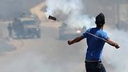 מפגינים נגד הפקעת קרקעות פלסטיניות בחלמיש