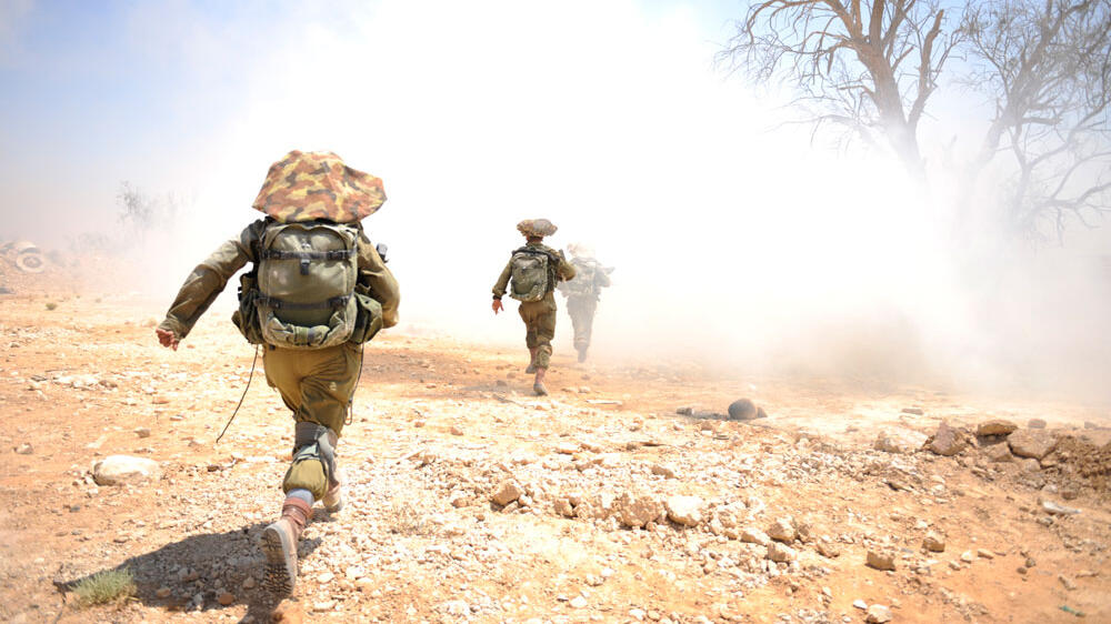 IDF soldiers during training 