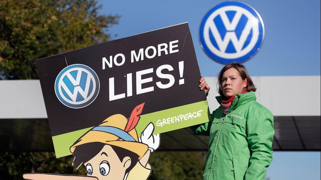 Протест против концерна Volkswagen в США 