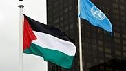 דגל פלסטין במטה האו"ם בניו יורק