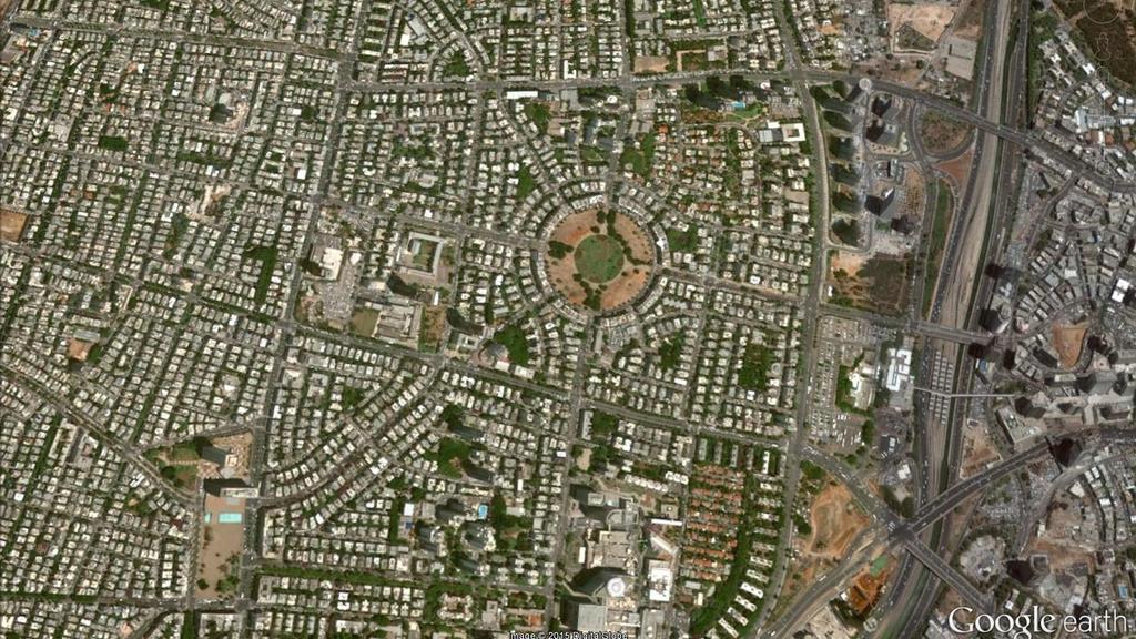 Google Earth satellite images of Tel Aviv 