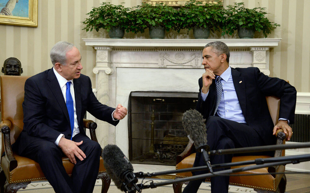Benjamin Netanyahu and Barack Obama meeting at the White House in 2015 