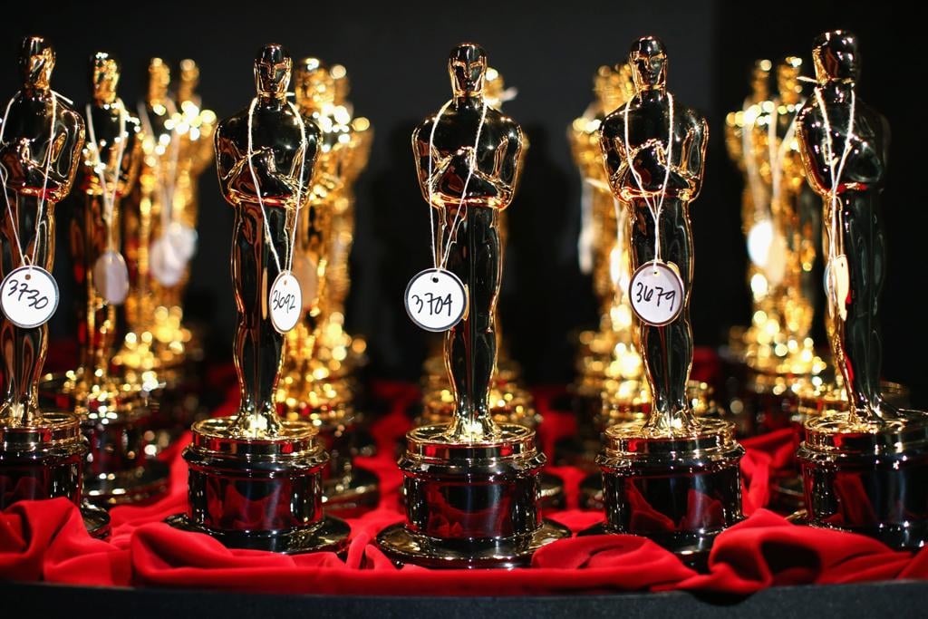 The Oscar statuette handed to Academy Award winners 