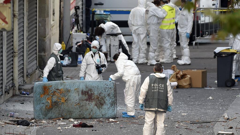 Aftermath of a Paris terror attack 