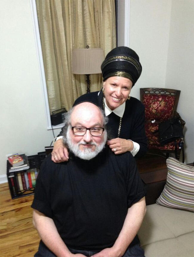 Pollard with late wife Esther 