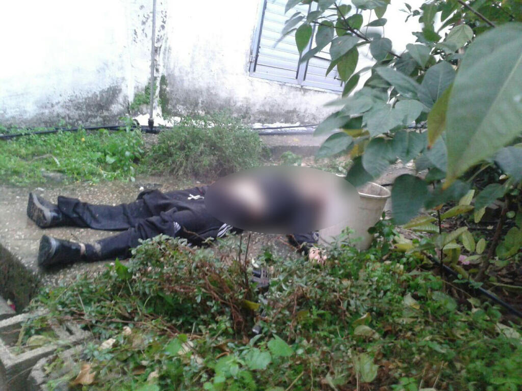 Body of terrorist, Nashat Melhem, who carried out the attack at the Simta Bar in 2016 Body of terrorist, Nashat Melhem, who carried out the attack at the Simta Bar in 2016