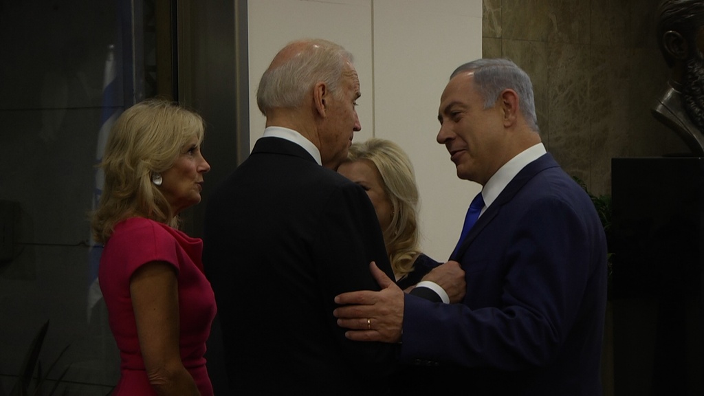 President-elect Joe Biden and wife Jill with Prime Minister Netanyahu during their visit to Jerusalem i 2016 