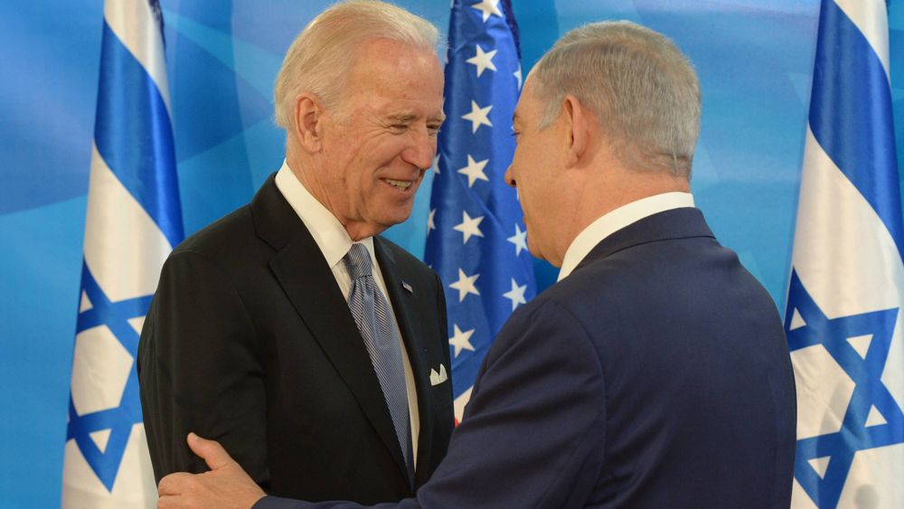 Then-U.S. Vice President Joe Biden meeting with Prime Minister Benjamin Netanyahu in Jerusalem in 2016  