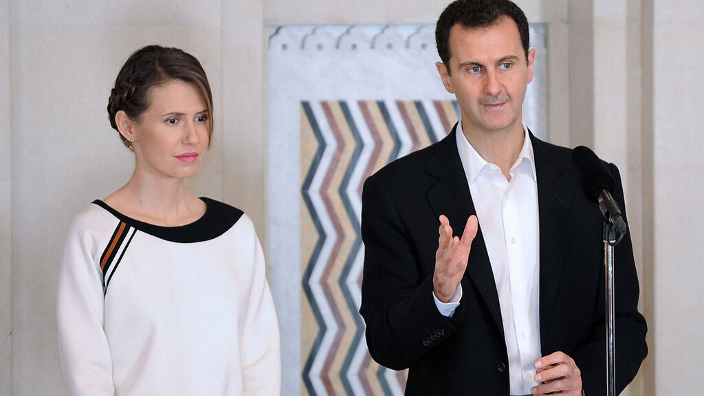 Syrian President Bashar Assad and his wife Asma 