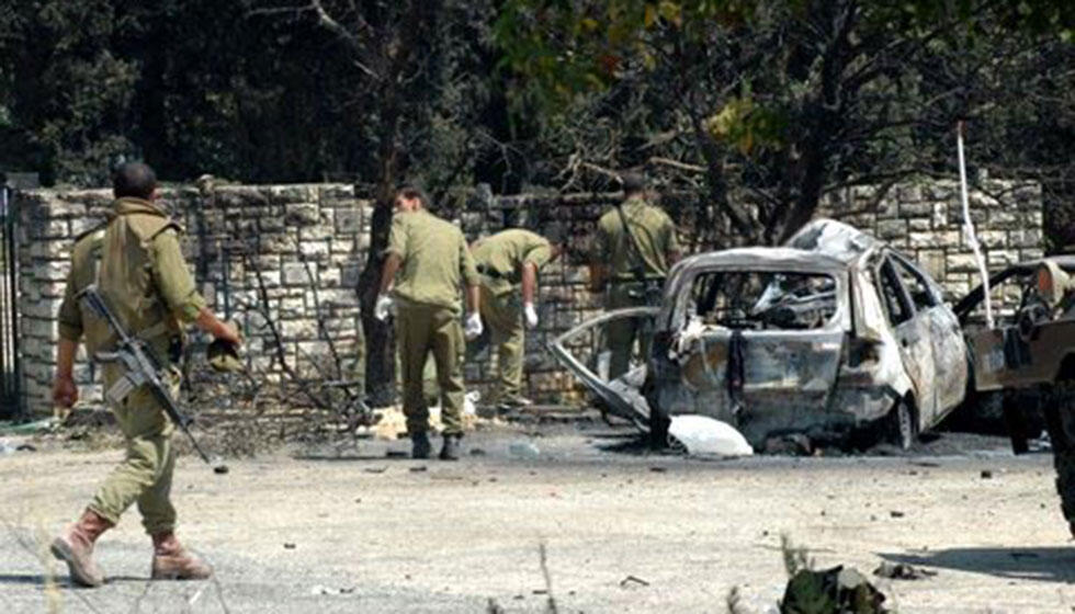 Wreckage in Kfar Giladi 