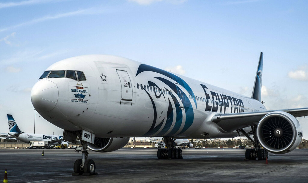 An EgyptAir airliner 