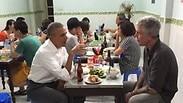 ברק אובמה אנטוני בורדיין שף וייטנאם ארוחה ב 6 דולר בהאנוי
