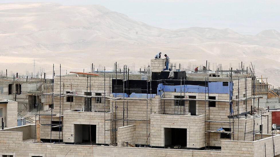Construction in the West Bank settlement of Maale Adumim 